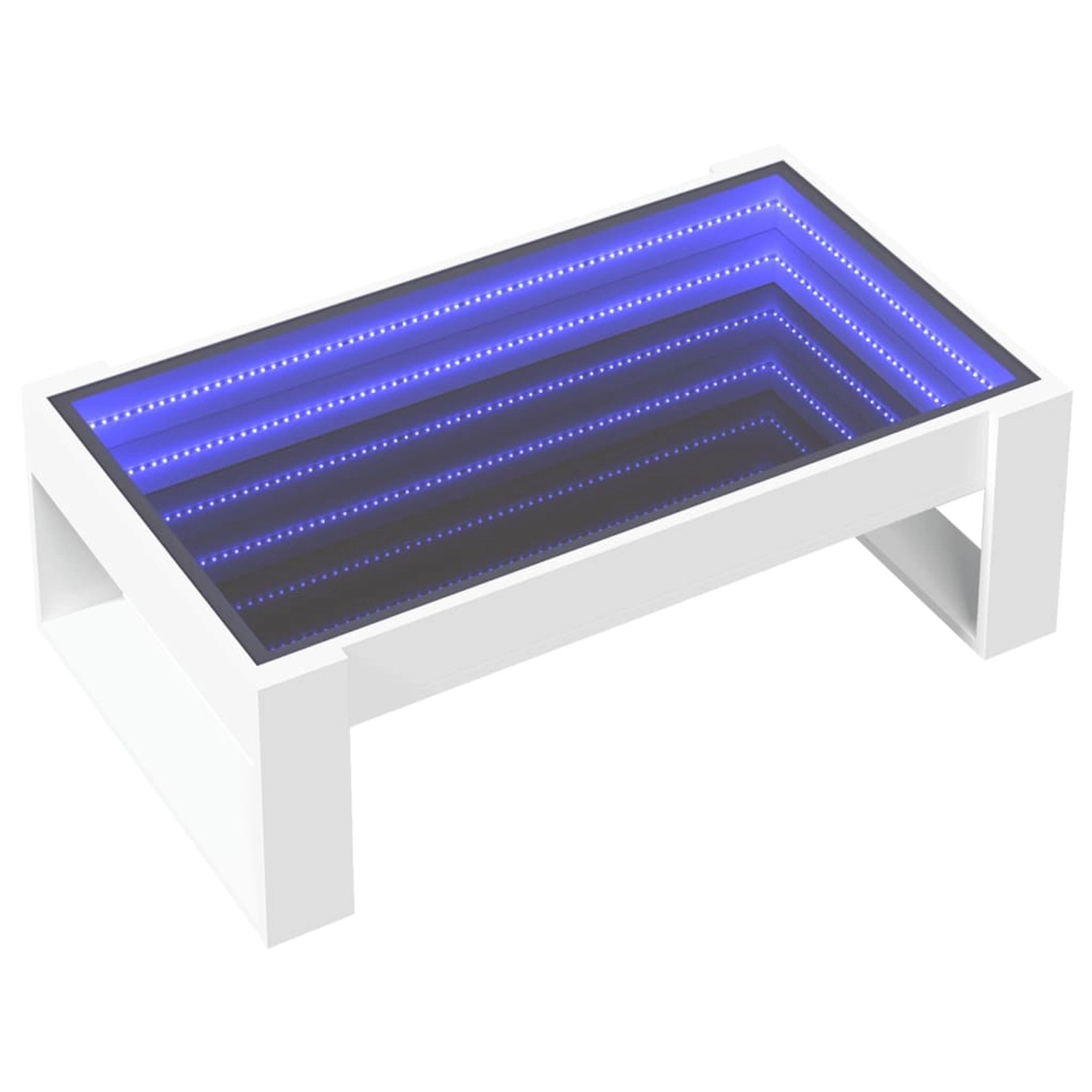 vidaXL Couchtisch mit Infinity-LED Weiß 90x53x30 cm 847637 günstig online kaufen