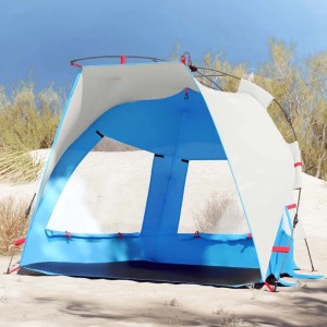 vidaXL Strandzelt 2 Personen Azurblau Quick Release Wasserdicht 4005290