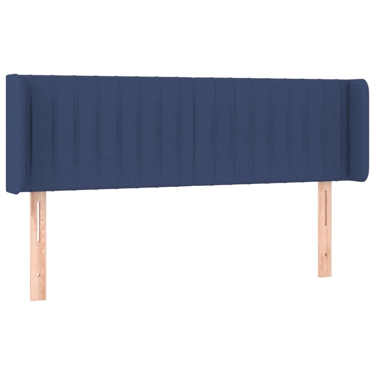 vidaXL LED Kopfteil Blau 147x16x78/88 cm Stoff 3123478