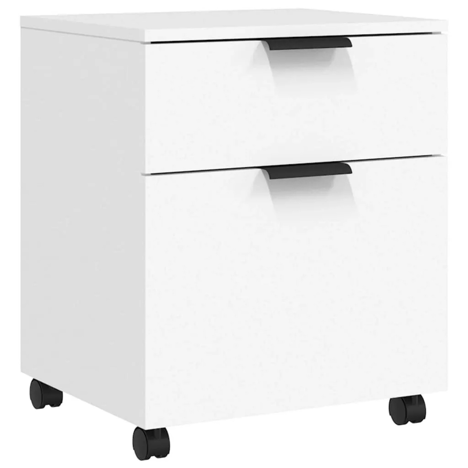 DELUKE Rollcontainer MOSAB Rollbar Weiß 45x38x54cm Nachttisch Mit Rollen Aktenschrank Rollbar Kleiner Schubladenschrank