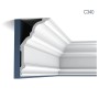 ORAC DECOR C340 LUXXUS Zierleiste, 12er Set, 24 m, weiße Stuckleiste für Wand und Decke.