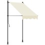vidaXL Markise Einziehbar Creme 100x150 cm Stoff und Stahl 368743