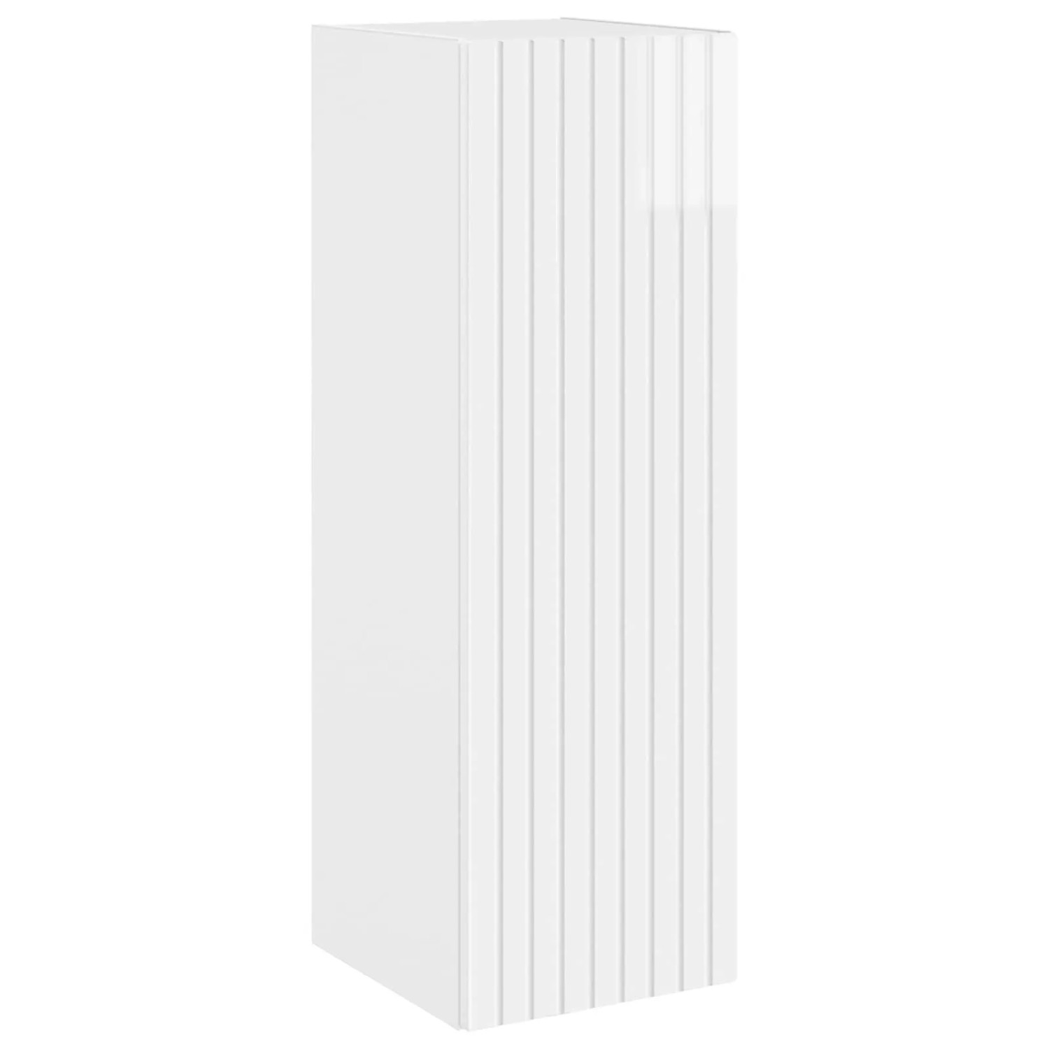 vidaXL Wandmontierter Badezimmerschrank Hochglanz Weiß 890666