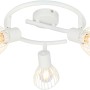 Weiße, 3-flammige Spotspirale Elhi von Brilliant, ideal für Innenräume.