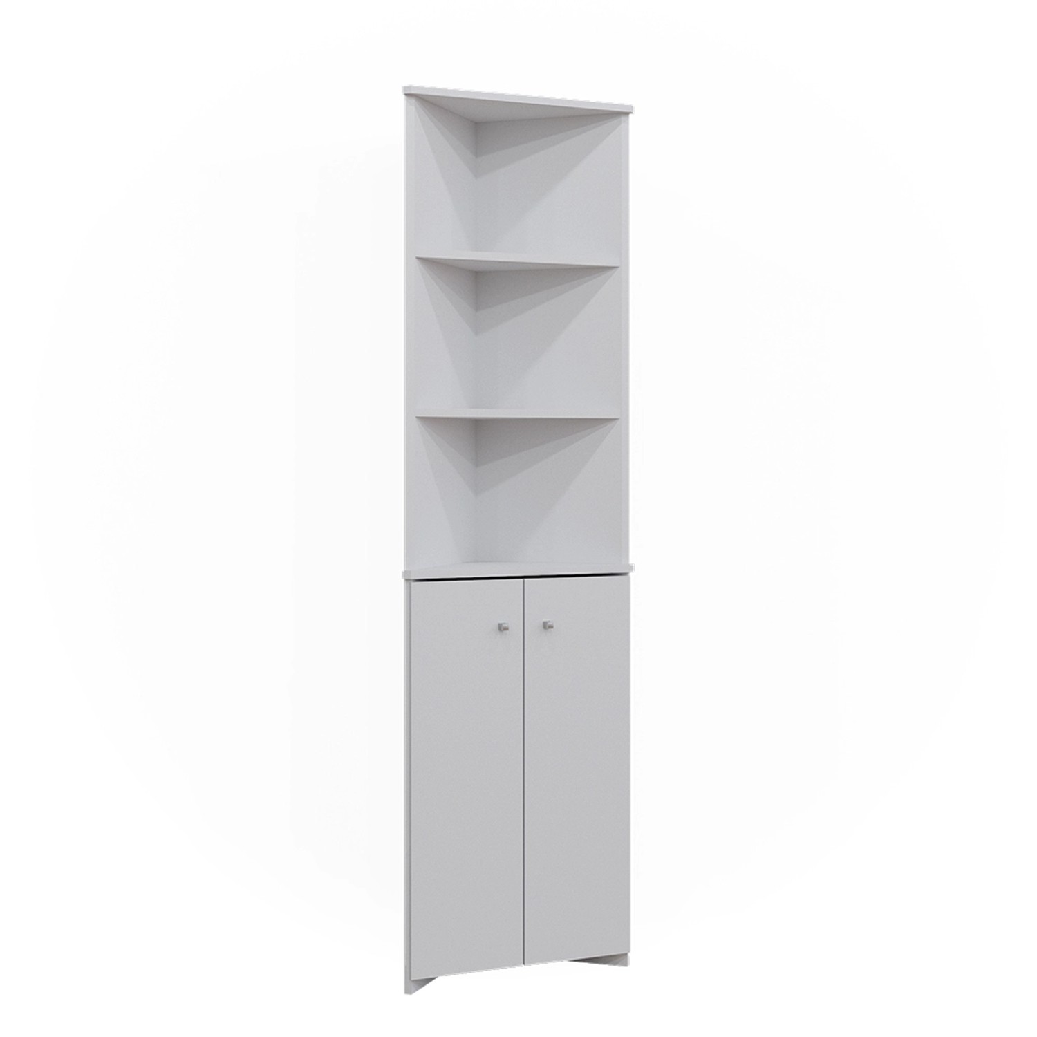 Vicco Hochschrank Fynn, Weiß, 35.6 x 175 cm Eckschrank mit 2 Türen günstig online kaufen