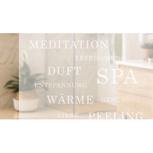 Novadoors Glasschiebetür Nova 621-2 Wellness, ESG Glas mit Spa-Motiv für Bad & Wohnbereich.