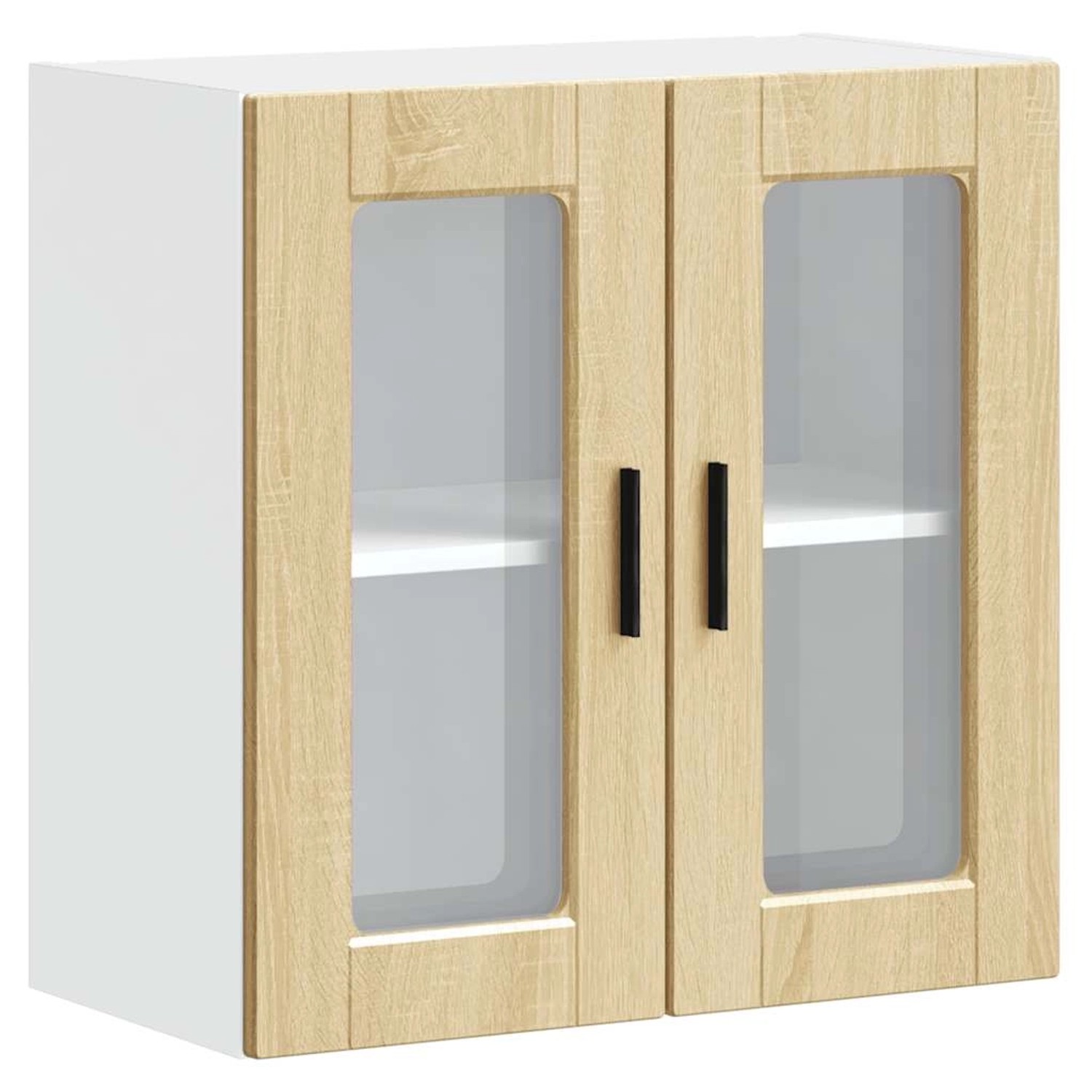 vidaXL Küchen-Hängeschrank mit Glastür Porto Sonoma-Eiche 854150 günstig online kaufen