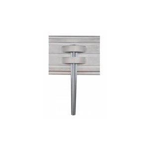 Green-Split Erdanker-Set 10 Stück für Rasenkante 14 cm Höhe Metall Silber