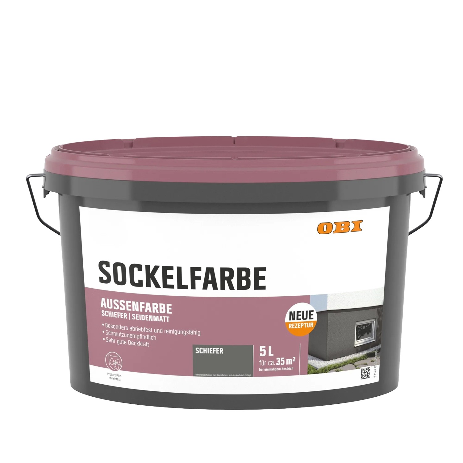 OBI Sockelfarbe Schiefergrau 5 l