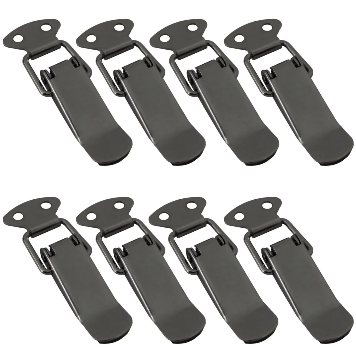 SOTECH 8 Stück Spannverschluss LATCH Edelstahloptik Kniehebelspanner