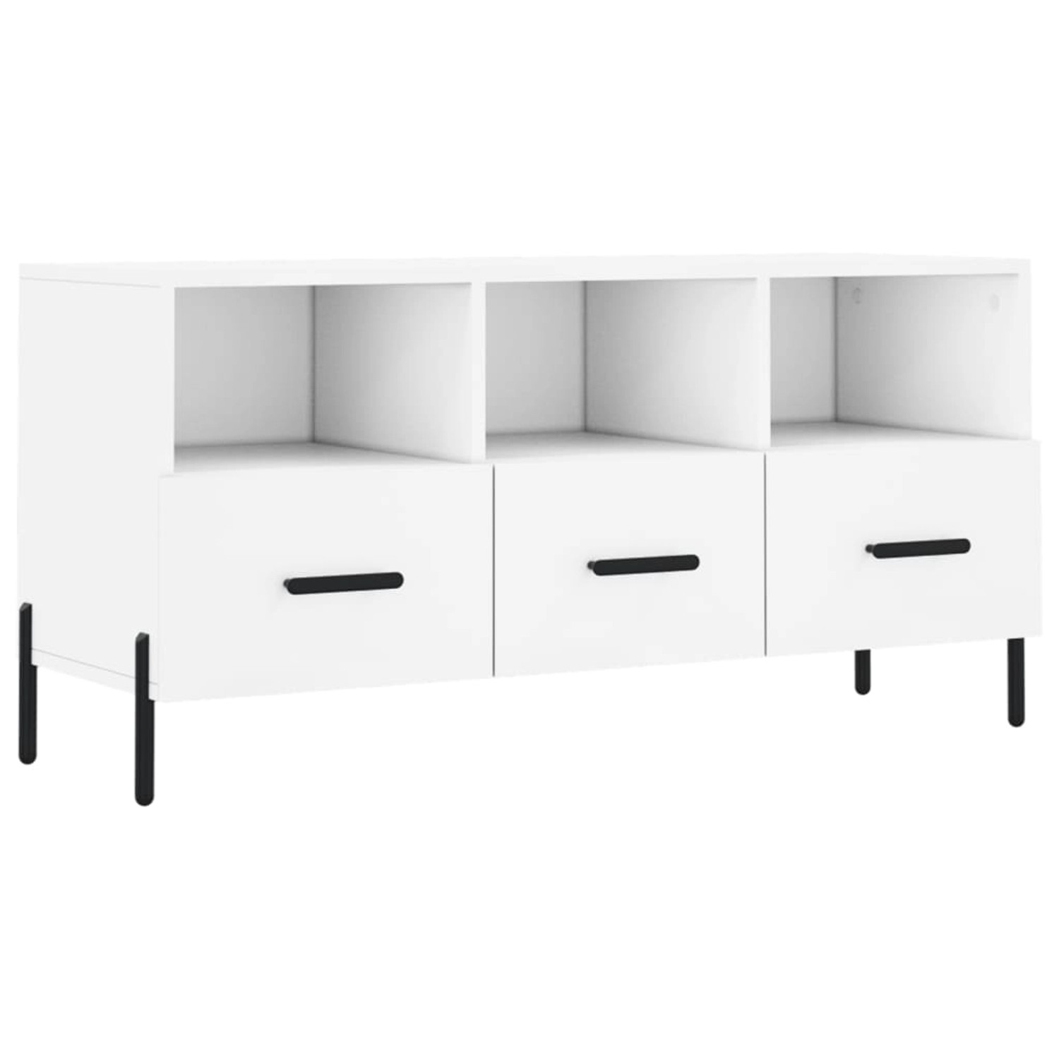 vidaXL TV-Schrank Weiß 102x36x50 cm Holzwerkstoff 829044 günstig online kaufen