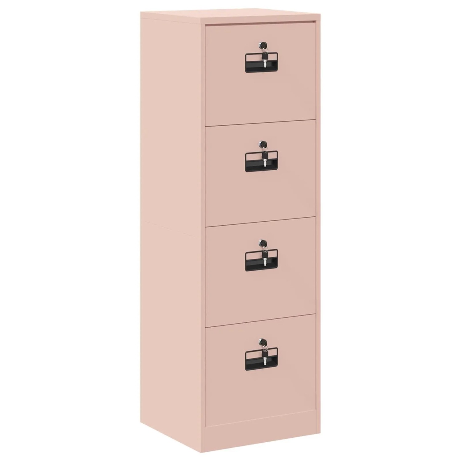 vidaXL Aktenschrank Rosa 45,5 x 42 x 139 cm Kaltgewalzter Stahl 891623