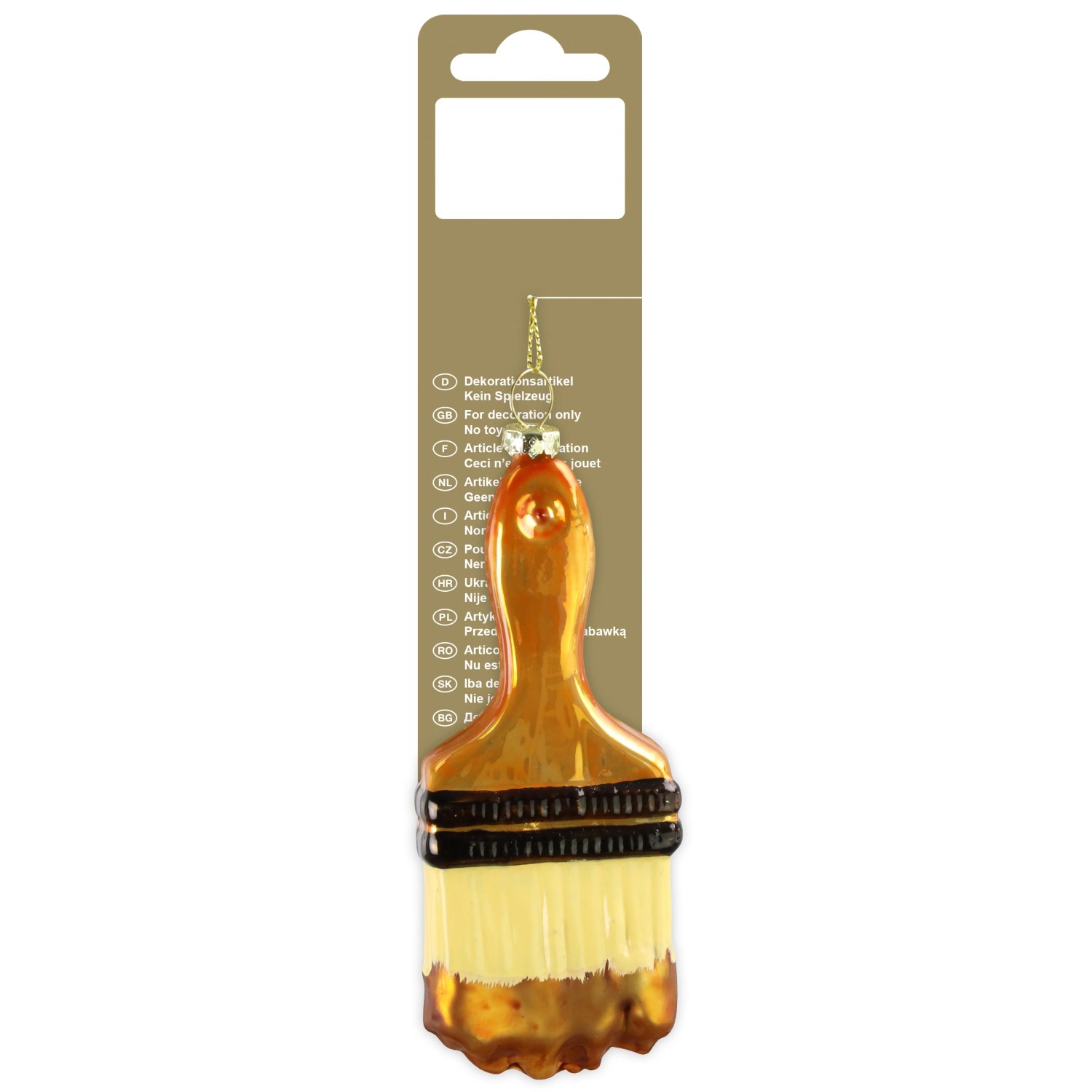 Pinsel zum Hängen Glas 12,7 cm