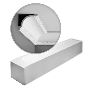 ORAC DECOR C216 LUXXUS Zierleisten Set, 9 weiße Stuckleisten (18m) für Decke und Wand.