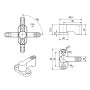 SOTECH Drehriegel 4 x 90 Grad Rastbar Schwarz Riegelverschluss Zum Anschrauben_4