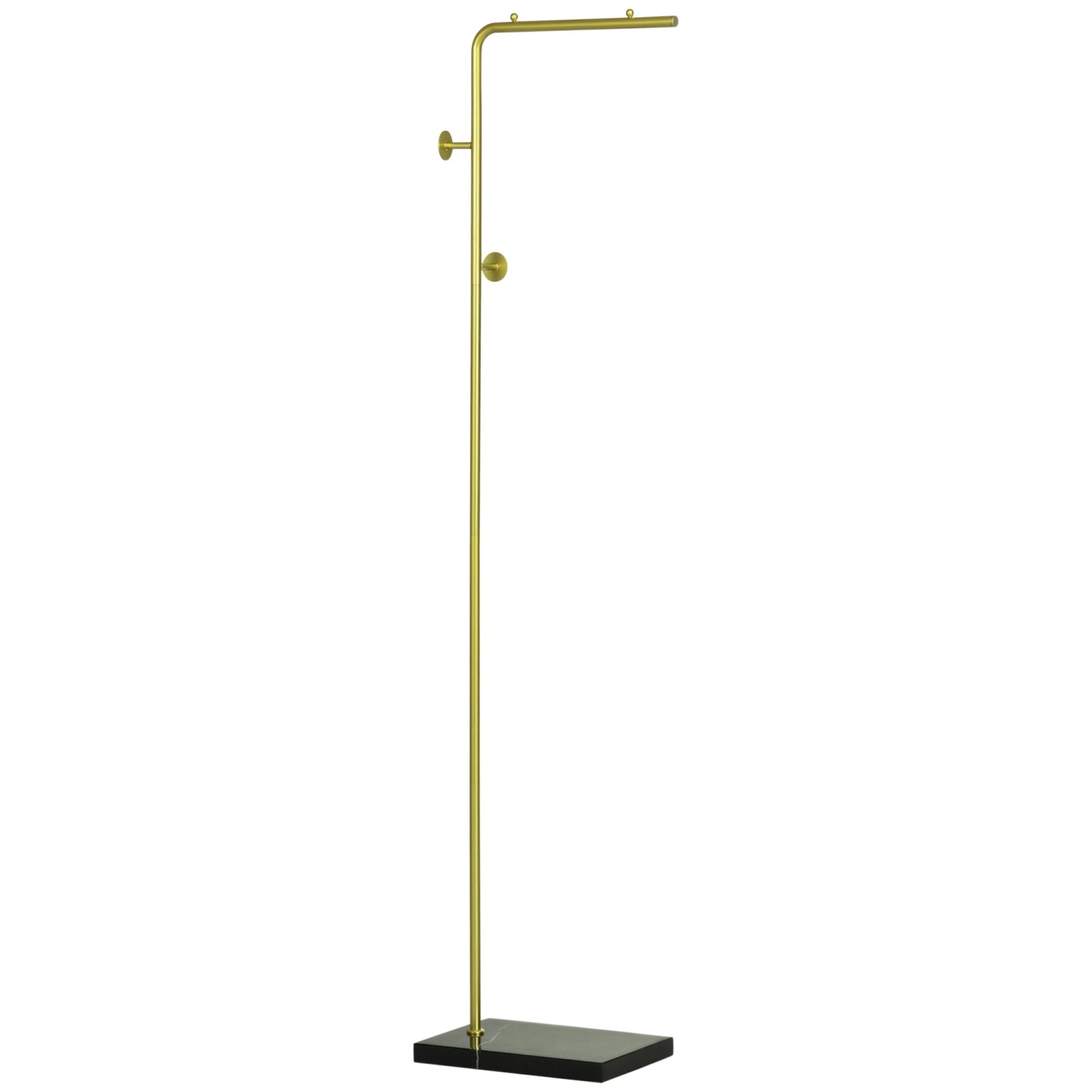 HOMCOM Garderobenständer mit Haken Marmor Basis 35 x 25 x 170 cm günstig online kaufen