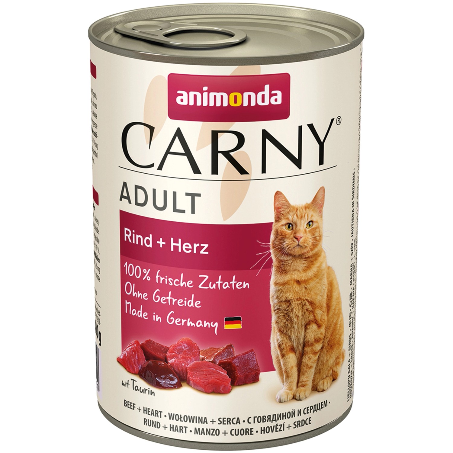 Carny Katzen-Nassfutter Adult Rind und Herz 400 g