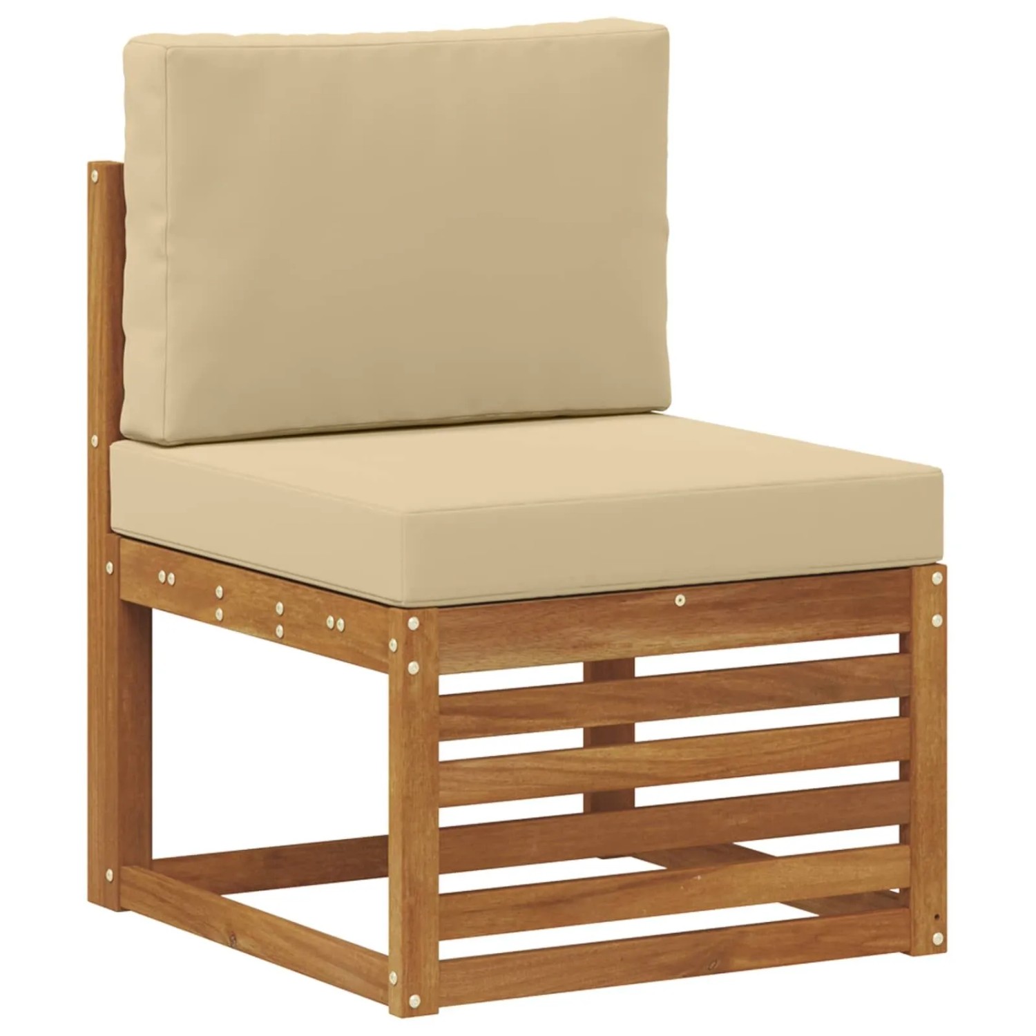 vidaXL Outdoor Mittelsofa Massivholz Akazie Natur 900493