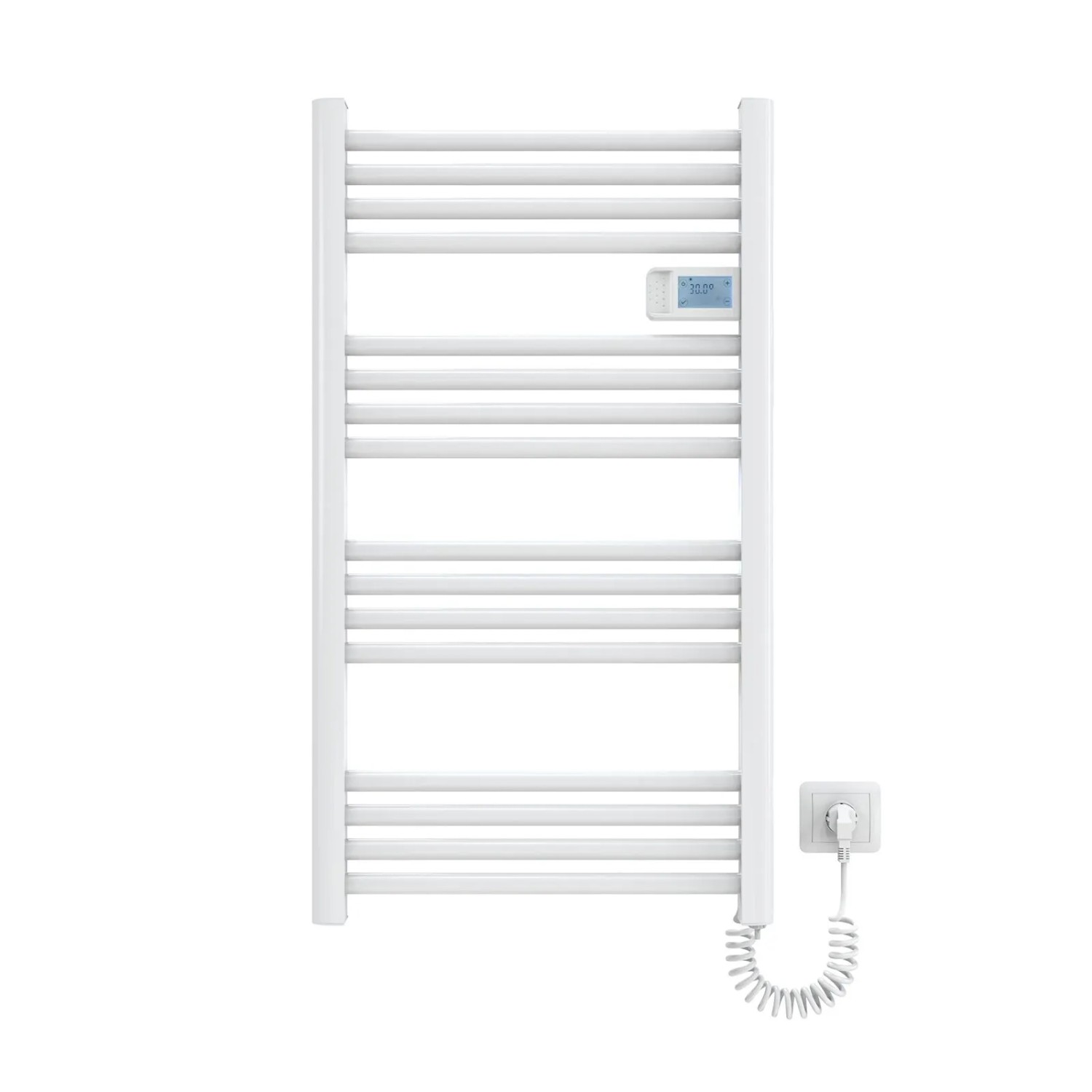 Emke Handtuchwärmer Elektrisch 96x54cm 500W Weiß Heizkörper mit Thermostat günstig online kaufen