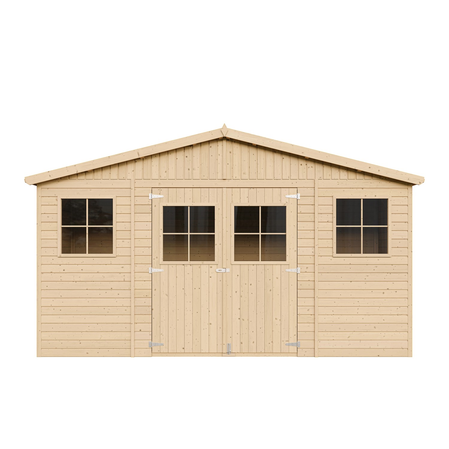 Timbela Gartenhaus Holz Abstellraum M332 7,98 m²  mit Fenstern günstig online kaufen