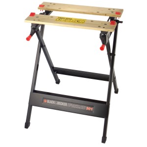 Black+Decker Workmate WM 301 Werkbank, zusammenklappbar und bis 160 kg belastbar.
