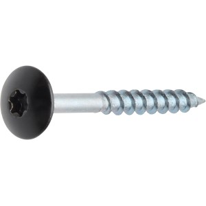 Denpanels Schraube mit schwarzem Linsenkopf für Akustikpaneele, 50 Stück