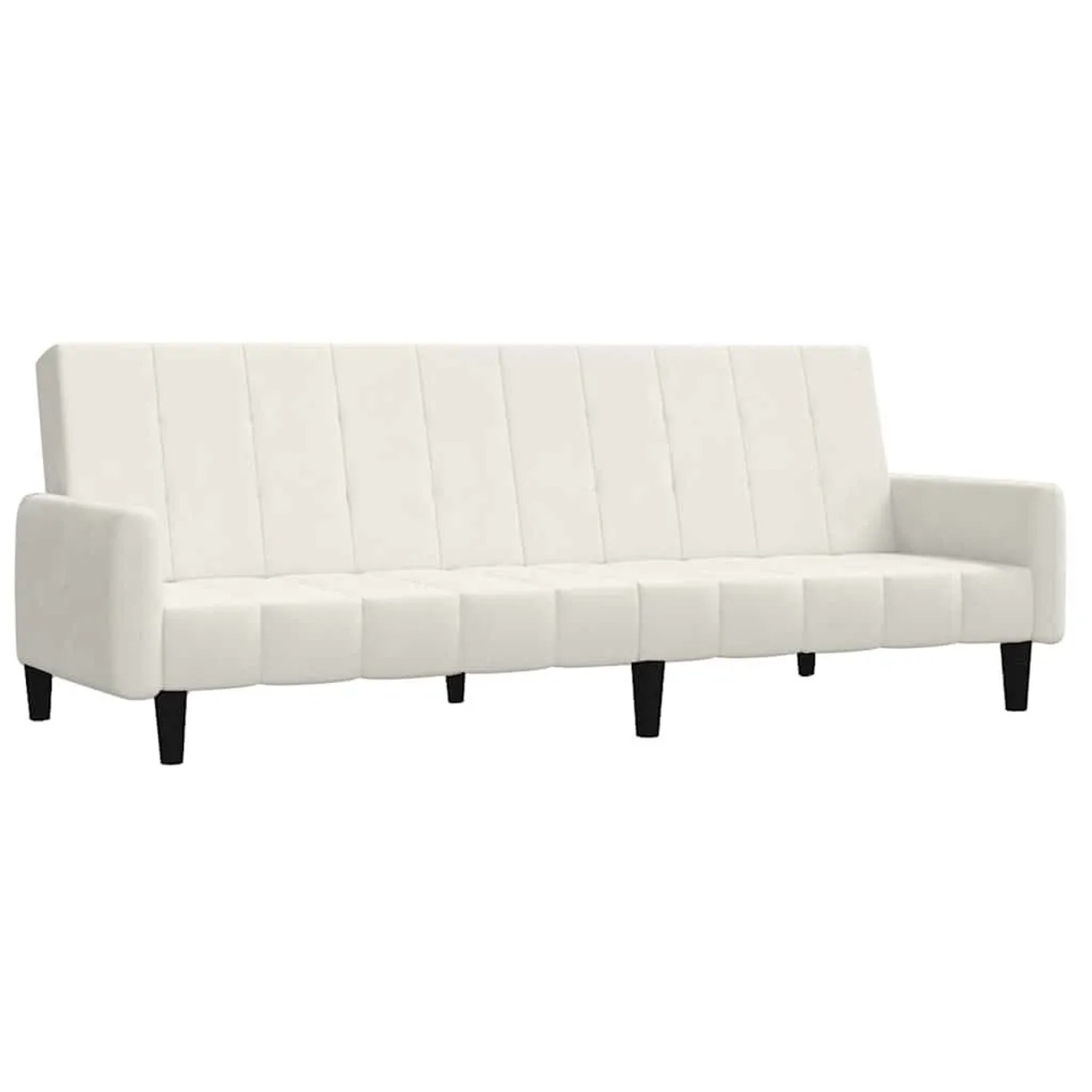 vidaXL Schlafsofa 2-Sitzer Creme Samt 375783 günstig online kaufen