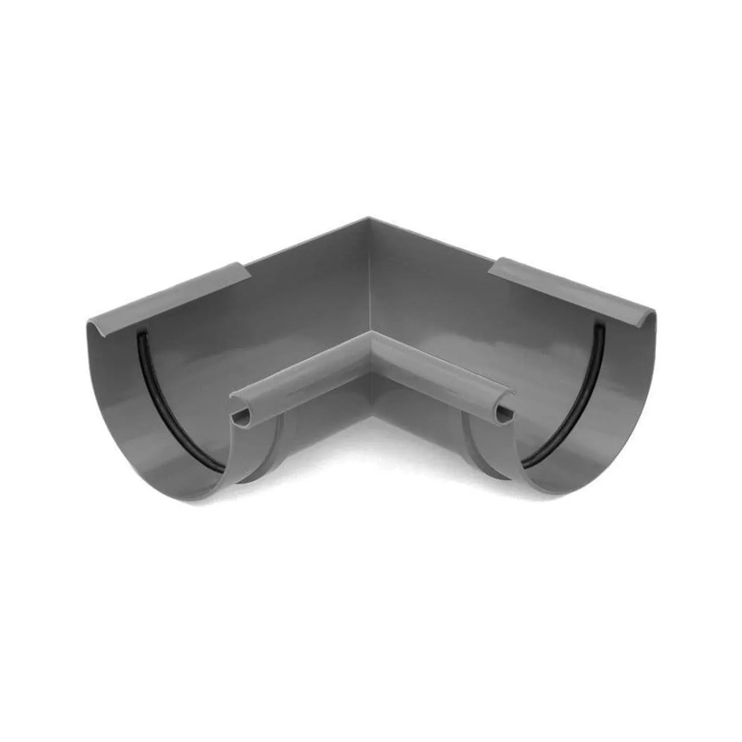 Bryza Regenrinne Eckstück Innen 90° Graphit System 75