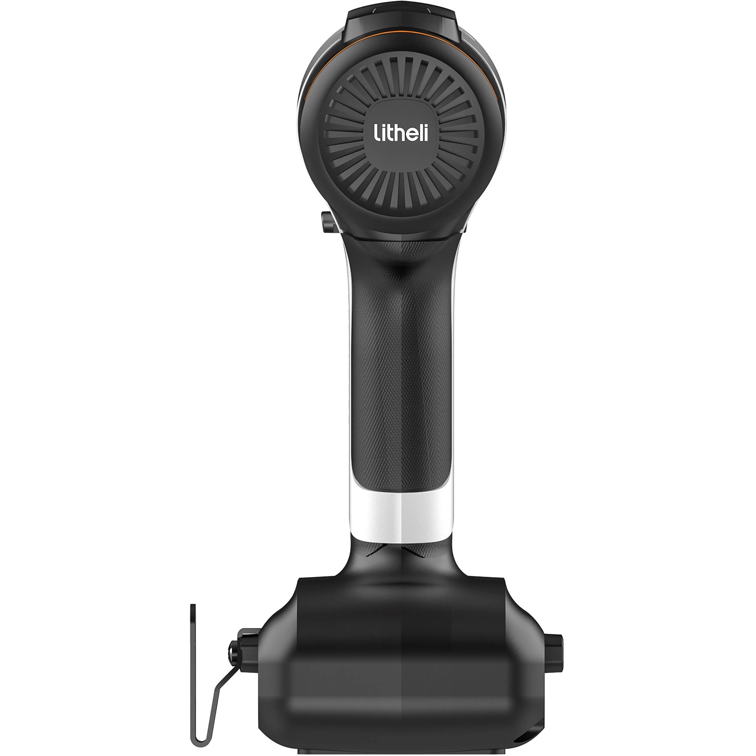 Litheli U20 Akku-Bohrer (20 V) mit Akku. Akkuschrauber in Schwarz mit Powerbank-Funktion.