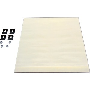 Glasscheibe mit Dichtschnur und Befestigungsmaterial für Kaminofen Magna 4.0.