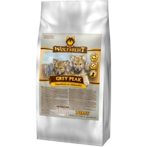 Wolfsblut Grey Peak Puppy Trockenfutter Ziege, 2kg Sack. Welpenfutter mit Süßkartoffel.
