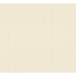 Glööckler Vliestapete Imperial Uni Streifen Beige: Beige Tapete mit feinen, hellen Streifen.