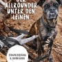 Schwarze, verstellbare Rudelkönig Hundeleine Frida aus Nylon mit Hund.