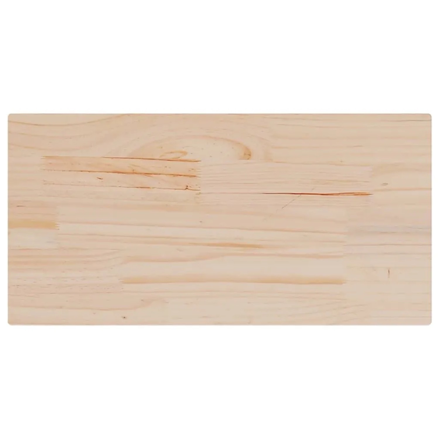 vidaXL Tischplatten 2 Stk 70x35x2,5 cm Rechteckig Massivholz Kiefer 847426