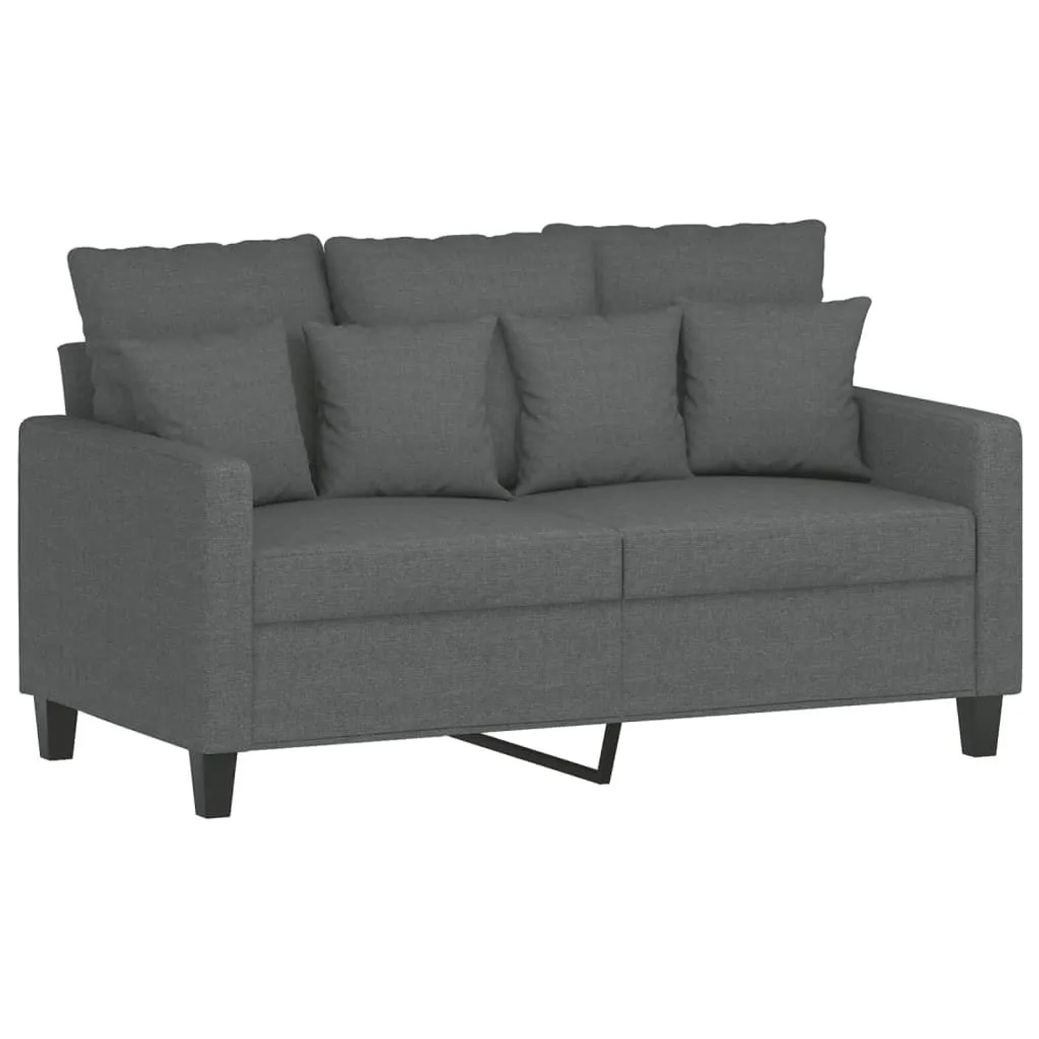 vidaXL 2-Sitzer-Sofa Dunkelgrau 120 cm Stoff 359260