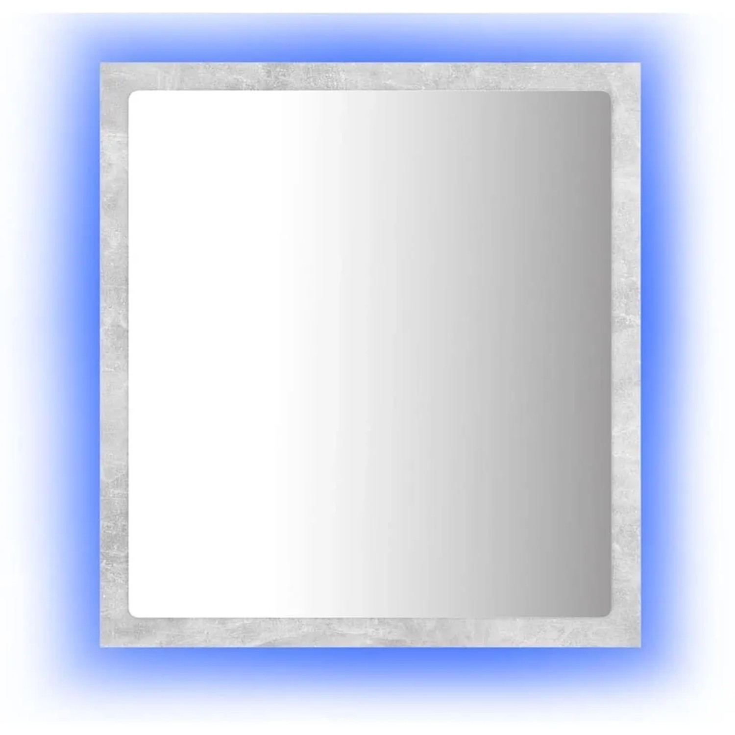 vidaXL LED-Badspiegel Betongrau 40x8,5x37 cm Acryl 804912