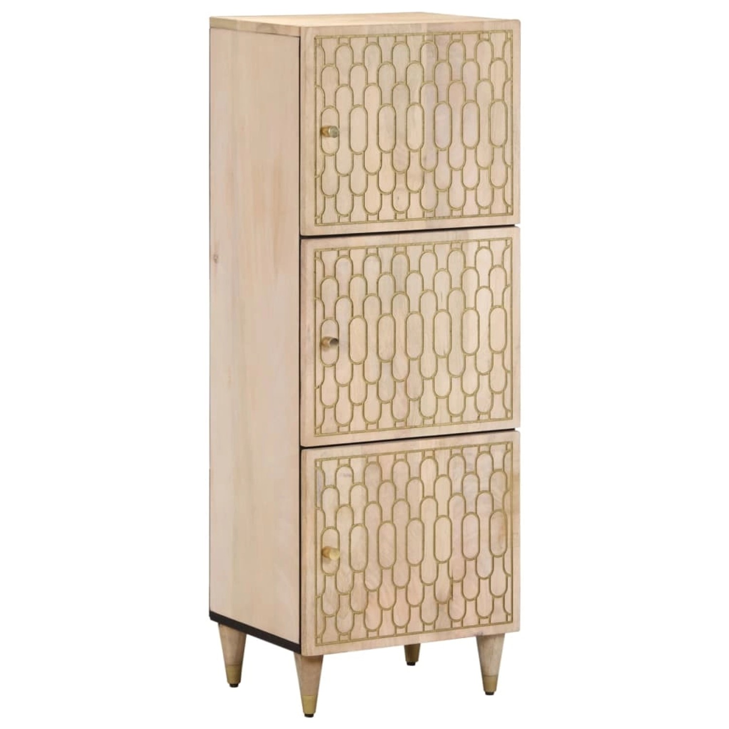 vidaXL Highboard 40x33x110 cm Massivholz Mango 358277 günstig online kaufen