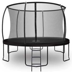 Zero Gravity Trampolin Outdoor 366cm TÜV GS Smartes Klappnetz mit Leiter