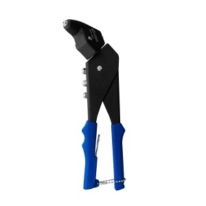 GOEBEL GO-360 Hand-Blindnietsetzgerät, Nietzange mit blauem Griff für Blindnieten von 2,4 bis 4,8 mm.