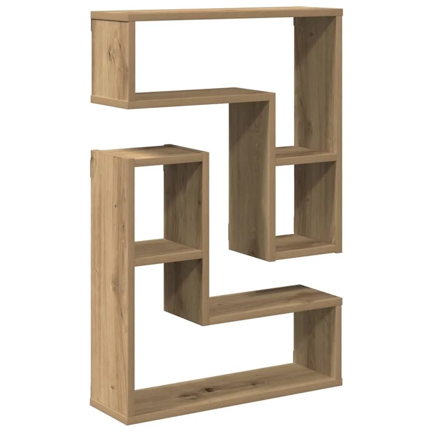 vidaXL Wandregale 2 Stk Artisan-Eiche 50x15x50 Holzwerkstoff 856605