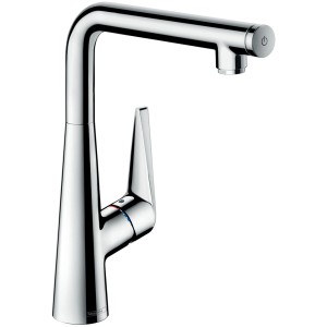 Hansgrohe Talis Select S Küchenarmatur, 300mm, Chrom, Einhebelmischer mit Select-Knopf.