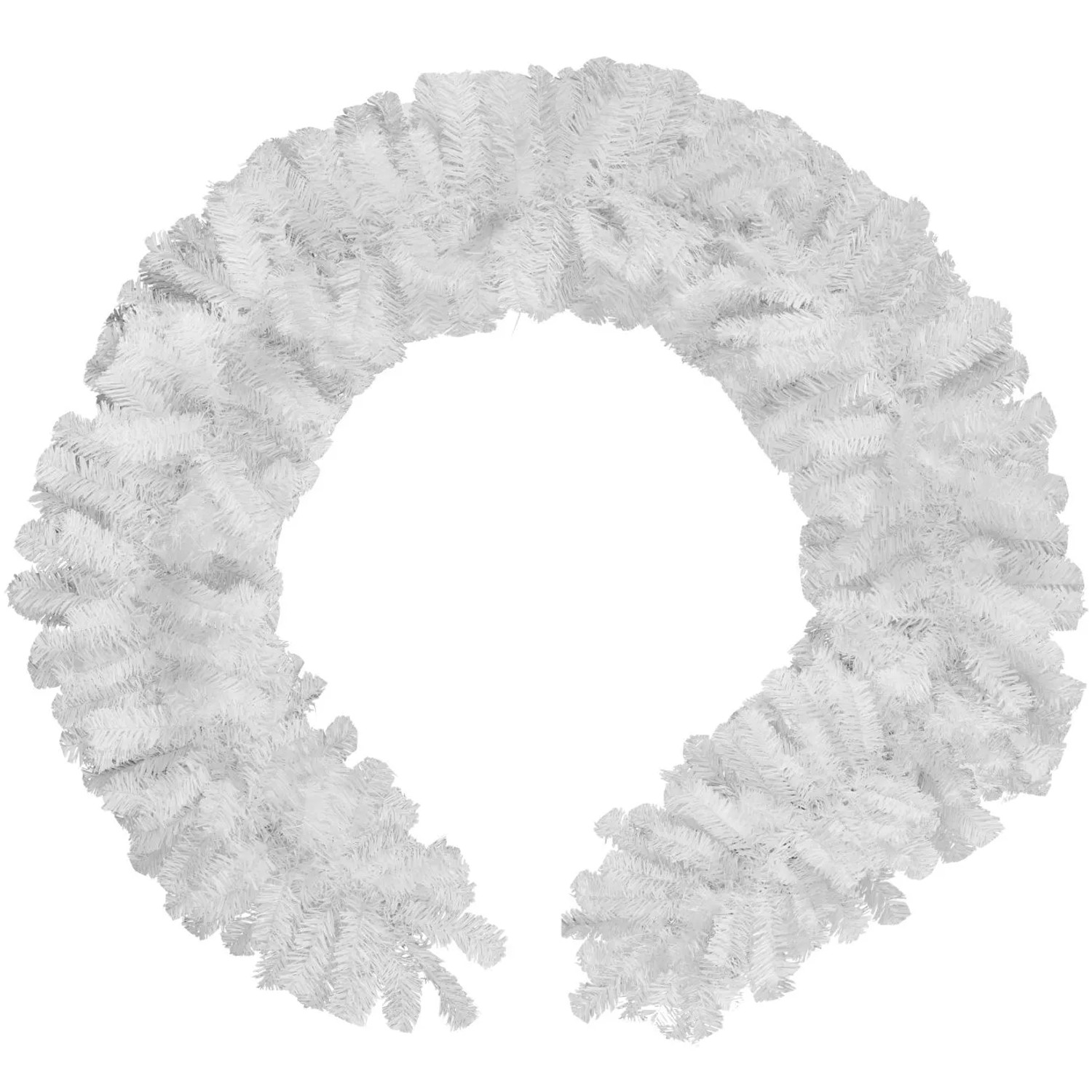 Tectake Weihnachtsgirlande  Naturgetreu 270 cm  270 x 30 x 30 cm Weiß