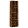 vidaXL Schuhregal Räuchereiche 54x34x183 cm Holzwerkstoff 815300