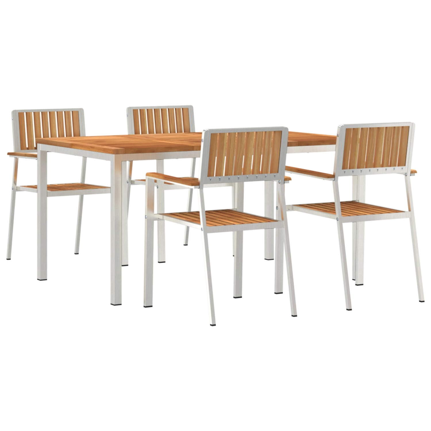 vidaXL 5-Teiliges Garten Essset Massivholz Teak 3334799 günstig online kaufen