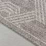 Detailansicht: Ayyildiz In- und Outdoor-Teppich Aruba, grau mit geometrischem Muster.