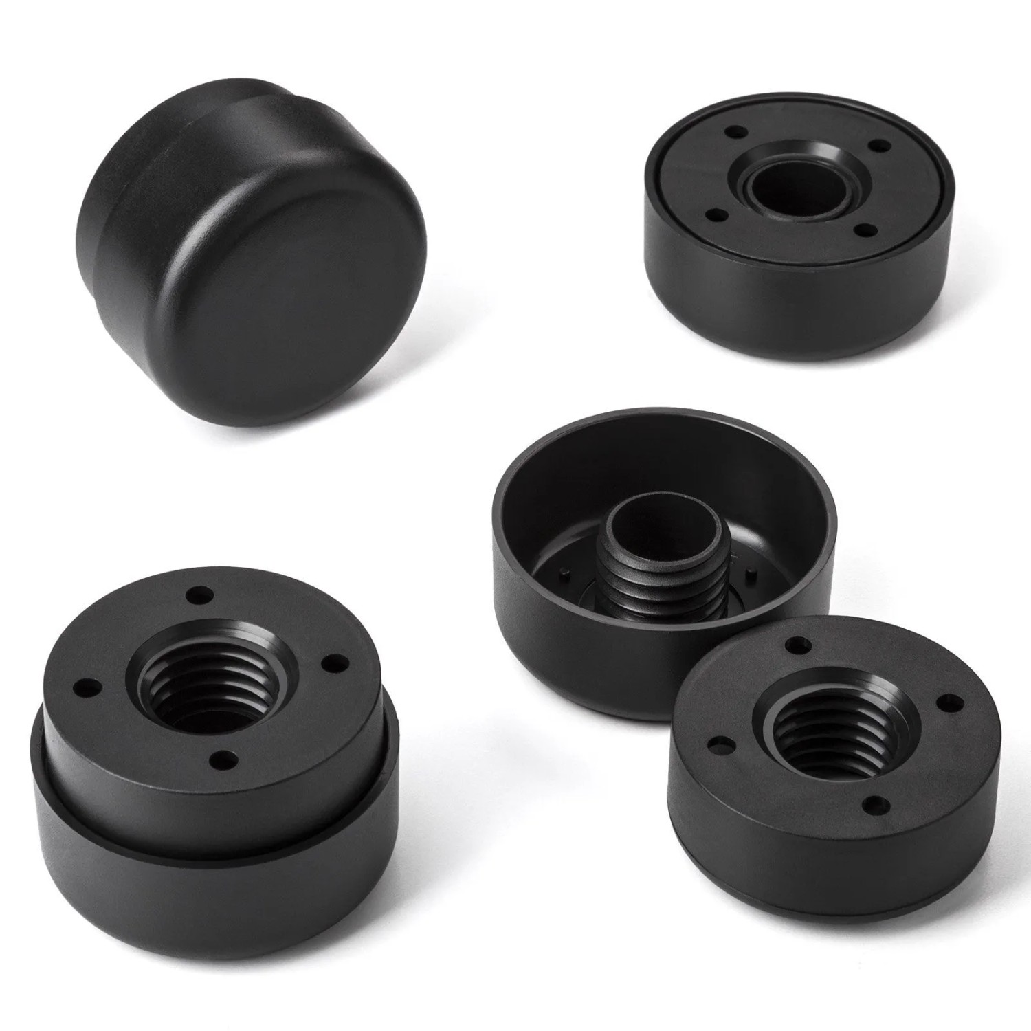 SOTECH Möbelfüße HOTEL Rund Klein Ø55 mm Höhenverstellbar von 24 Bis 34 mm