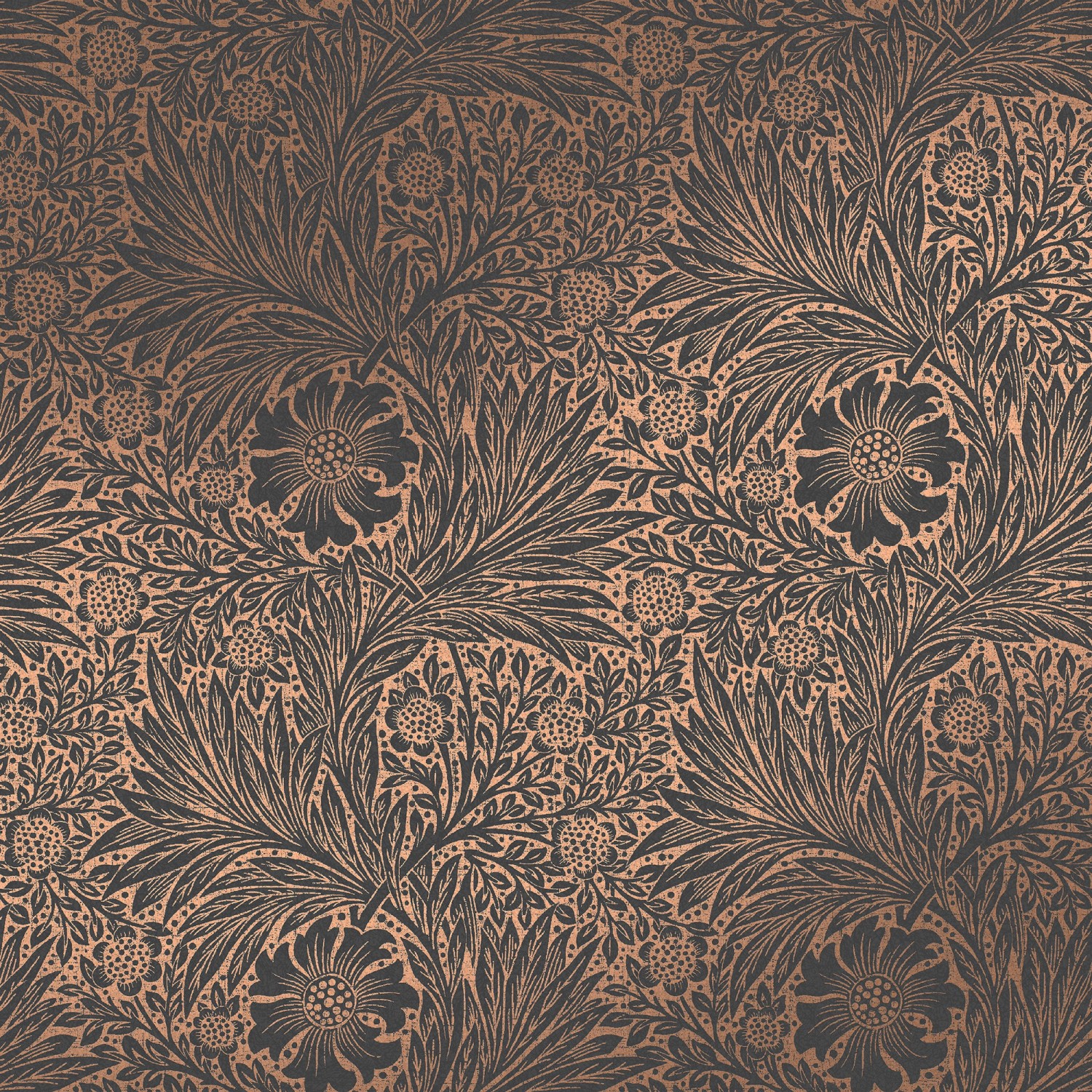 William Morris at Home Vliestapete Marigold Fibrous 10 m x 52 cm Grau FSC® günstig online kaufen