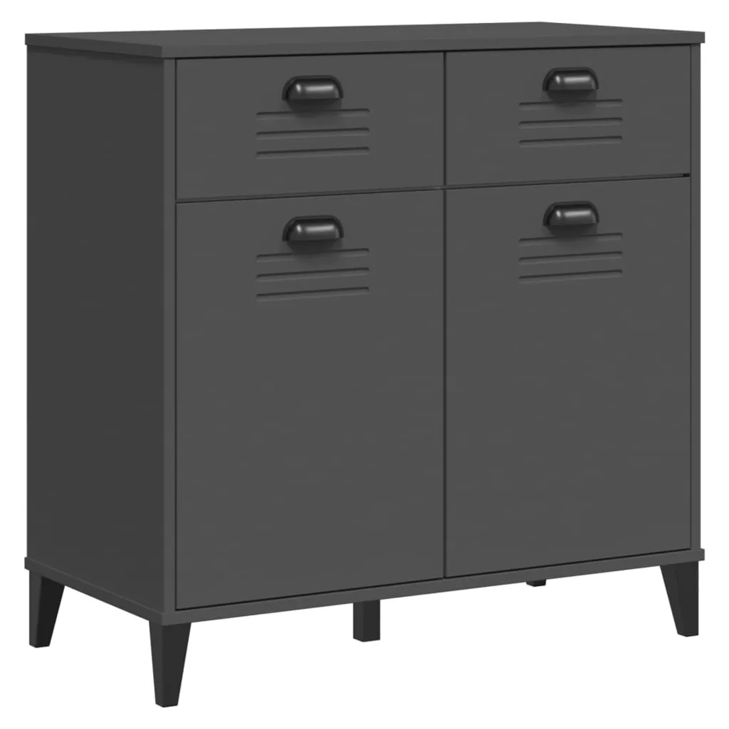 vidaXL Sideboard VIKEN Anthrazit 80x40x80 cm Holzwerkstoff 374937