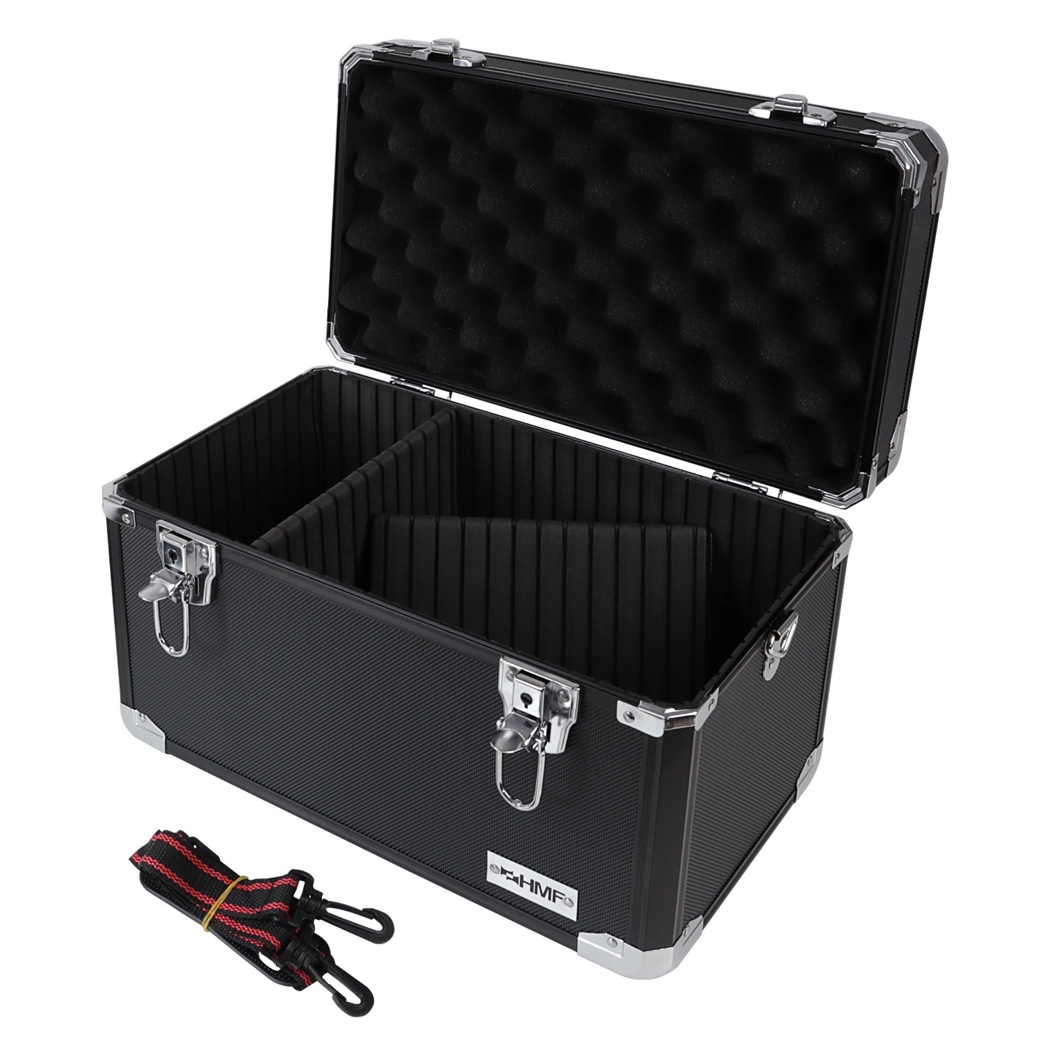 HMF 14801-02 Alu Transportkoffer Aufbewahrungskoffer Individuelle Facheinteilung 40 x 27 x 23 cm