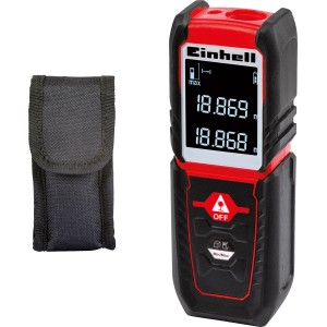 Einhell Laser-Distanzmesser TC-LD 25 mit Tasche für präzise Messungen bis 25m.